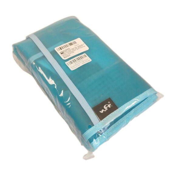 Mesh beach bag 6 pockets sand proof Blue gym Tote Bag Large - Picture 3 of 9